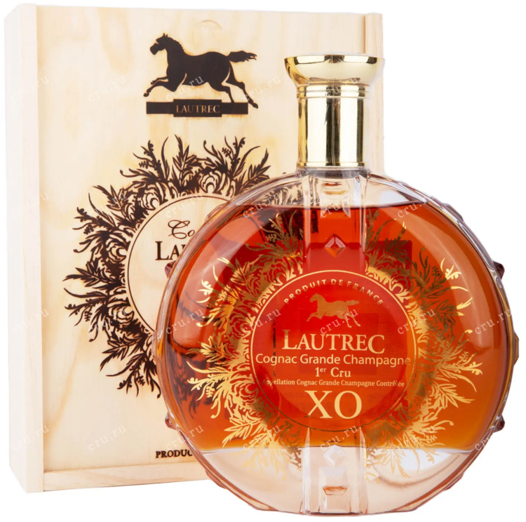 Lautrec XO Grande Champ in Kist Fles 70 cl 40%