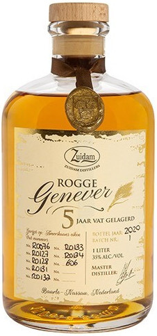 Zuidam Rogge Jenever 5Y Fles 100 cl 35%