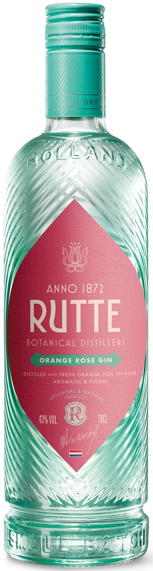 Rutte Orange Rose Gin Fles 70 cl 43%