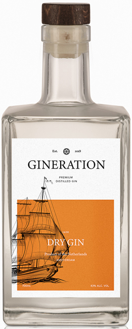 Gineration Dutch Dry Gin Fles 70 cl 43%