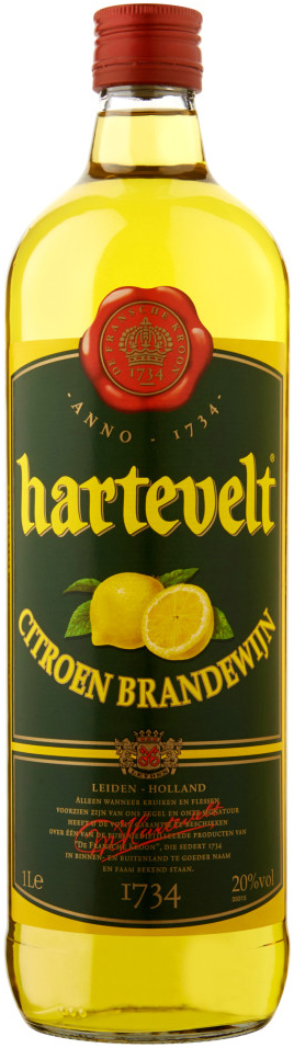 Hartevelt Citroenbrandew Fles 100 cl 20%