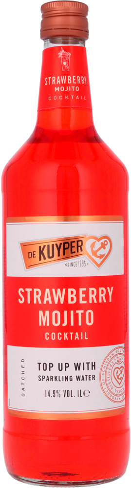 Kuyper Batched Strawberry Mojito Fles 100 cl 14,9%