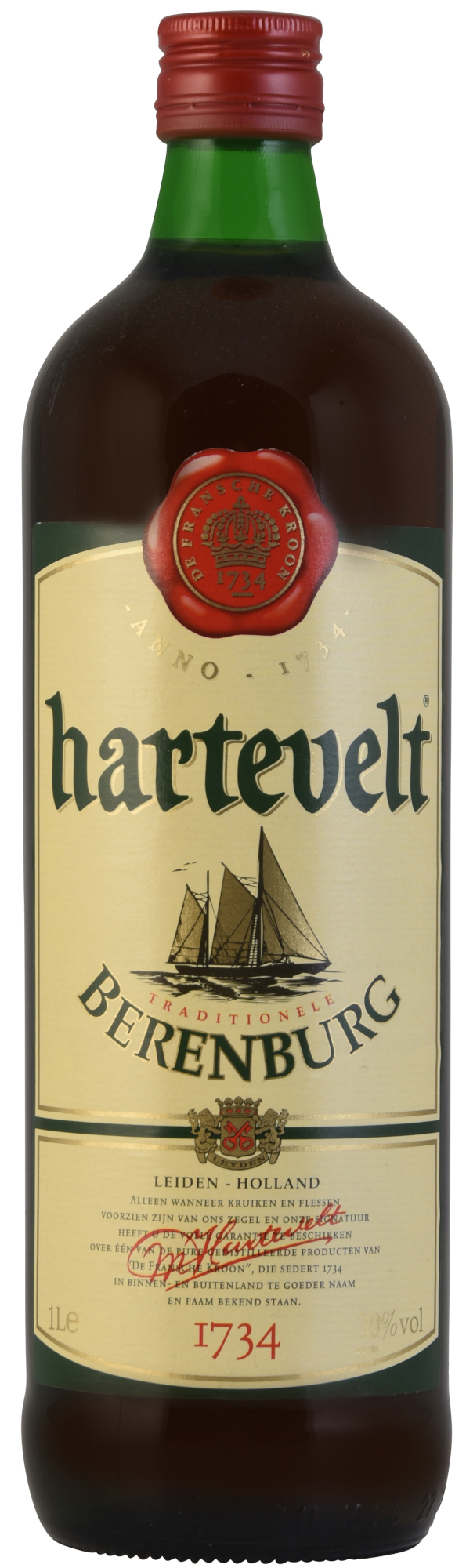 Hartevelt Berenburg Fles 100 cl 30%