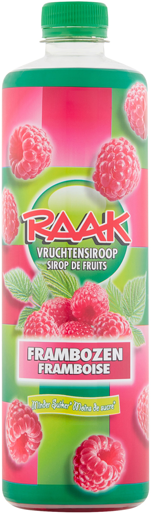 Raak Vr.Siroop Framboos Tray 6x75 cl