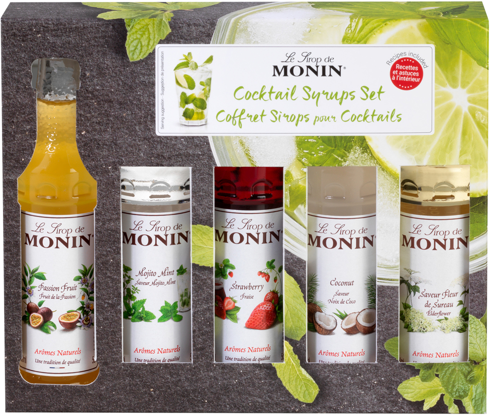 Monin Cocktail miniaturenset Omdoos 12x5x5 cl