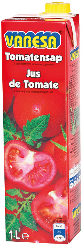 Varesa Tomatensap Pak Doos 8x100 cl