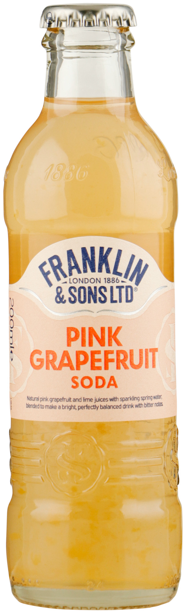 Franklin & Sons Pink Grapefruit Soda Tray 24x20 cl