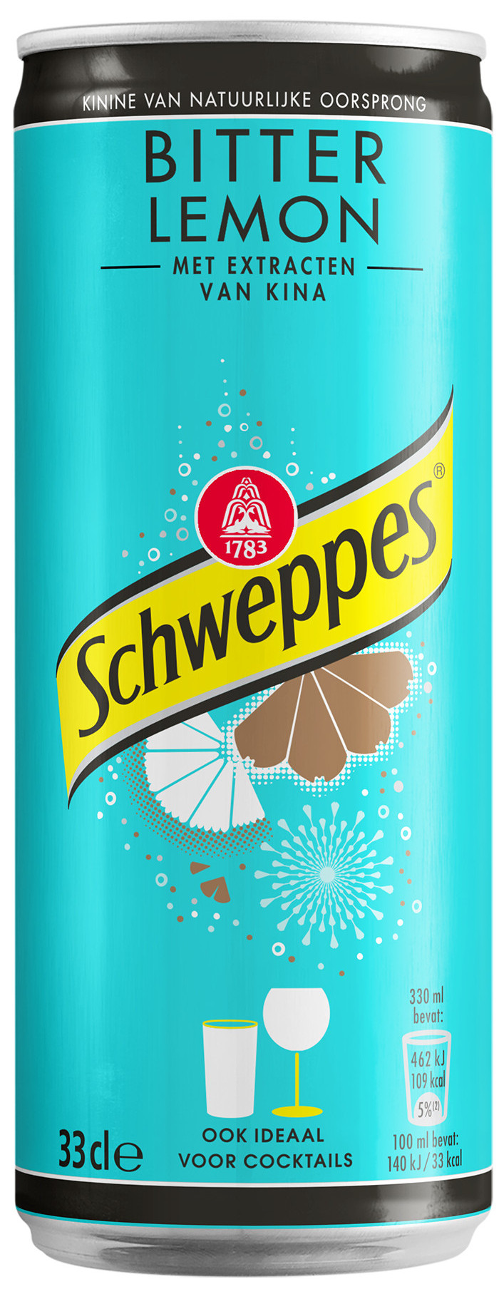 Schweppes Bitter Lemon blik Tray 4x6x33 cl