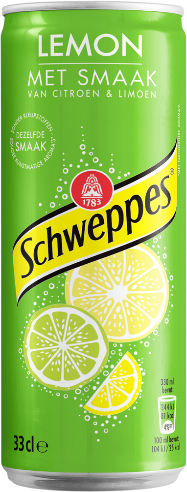 Schweppes Lemon blik Tray 4x6x33 cl