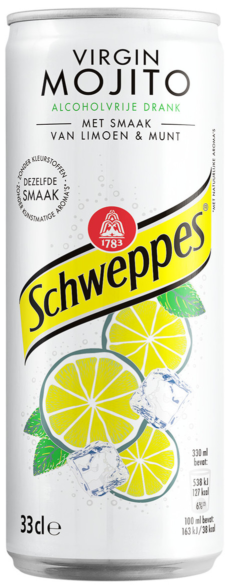 Schweppes Mojito blik Tray 4x6x33 cl