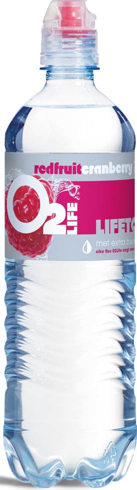 O2 Life Red Fruit Cranberry pet Tray 6x75 cl