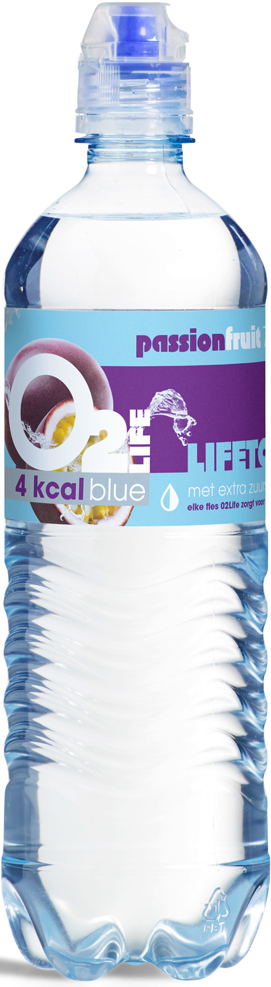 O2 Life Blue Passionfruit pet Tray 6x75 cl