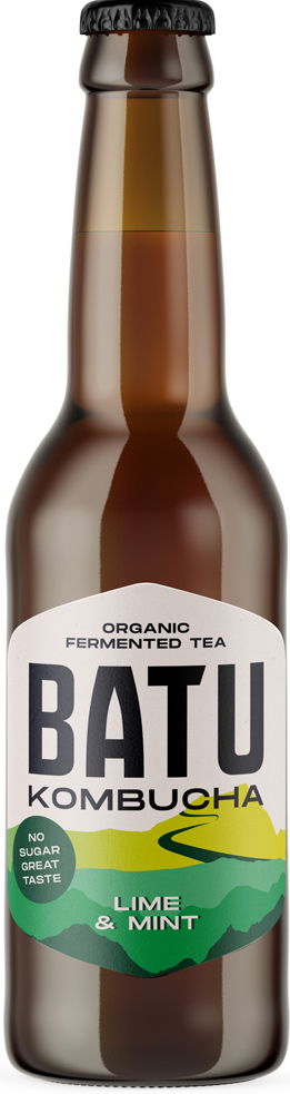 Batu Kombucha Lime & Mint Bio Tray 12x33 cl