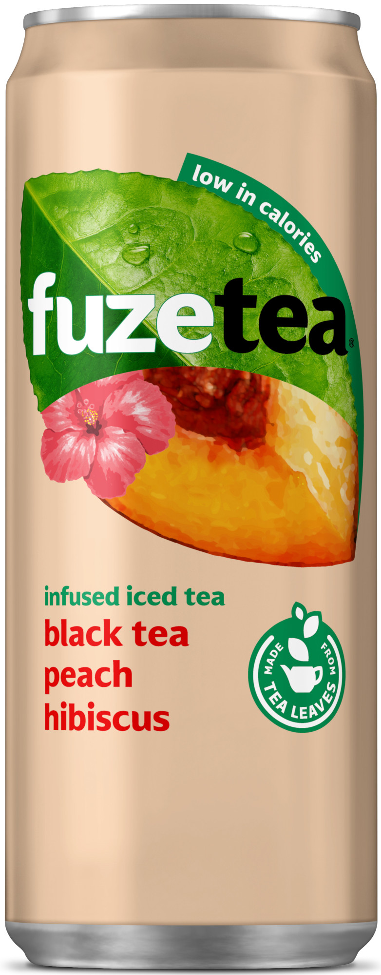 Fuze Tea Peach Hibisc Sleek blik Tray 24x33 cl