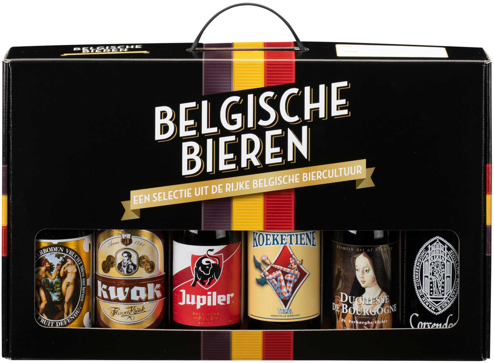 Belgie GV bier div. Doos 4x6x33 cl 5%