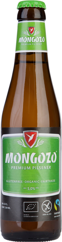 Mongozo Glutenvrij Bio Pils Krat 24x33 cl 5%