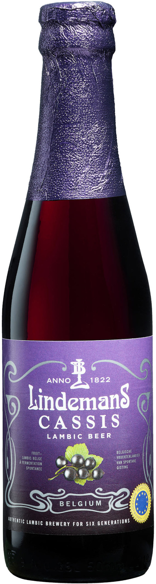 Lindemans Cassis Krat 24x25 cl 3,5%