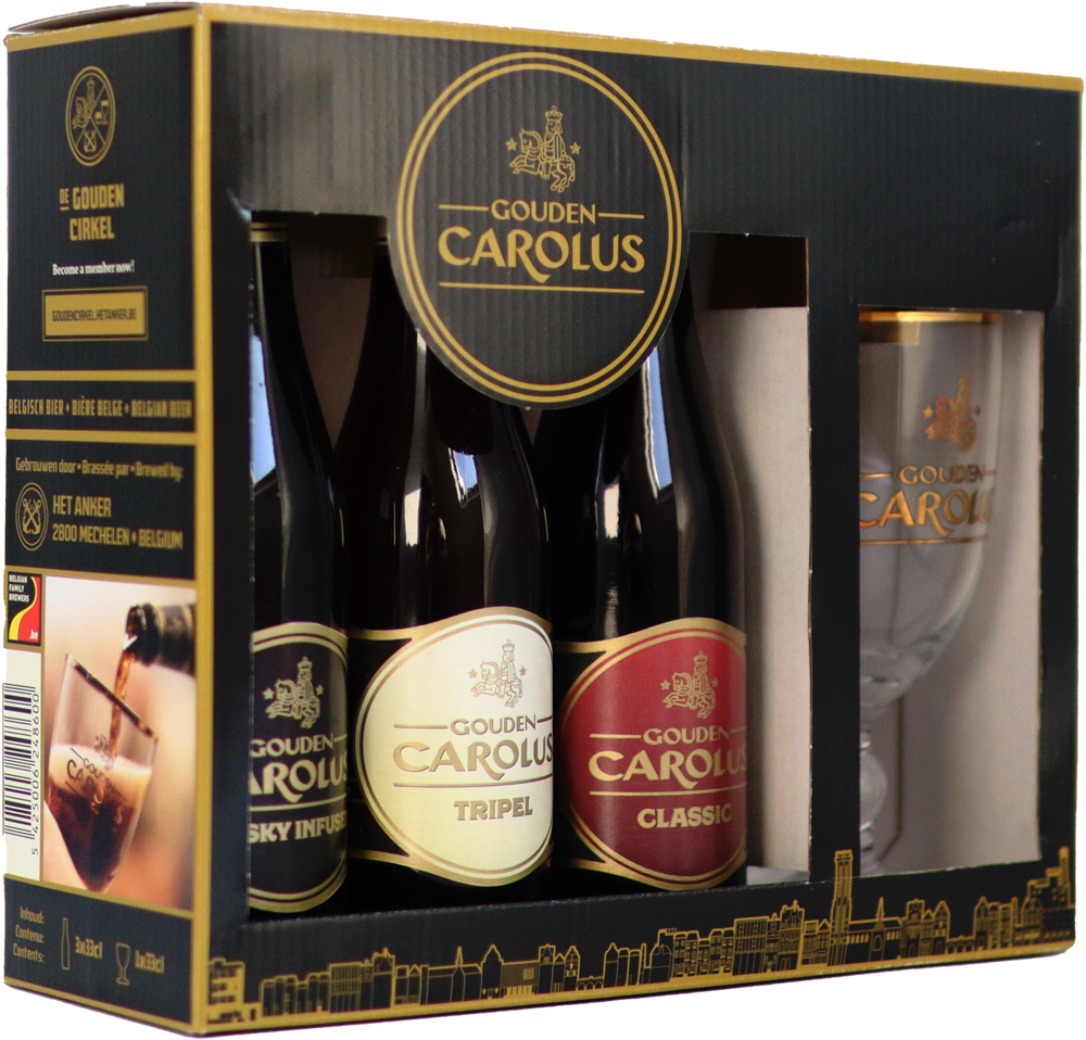 Gouden Carolus GV+glas Doos 6x3x33 cl 9,7%