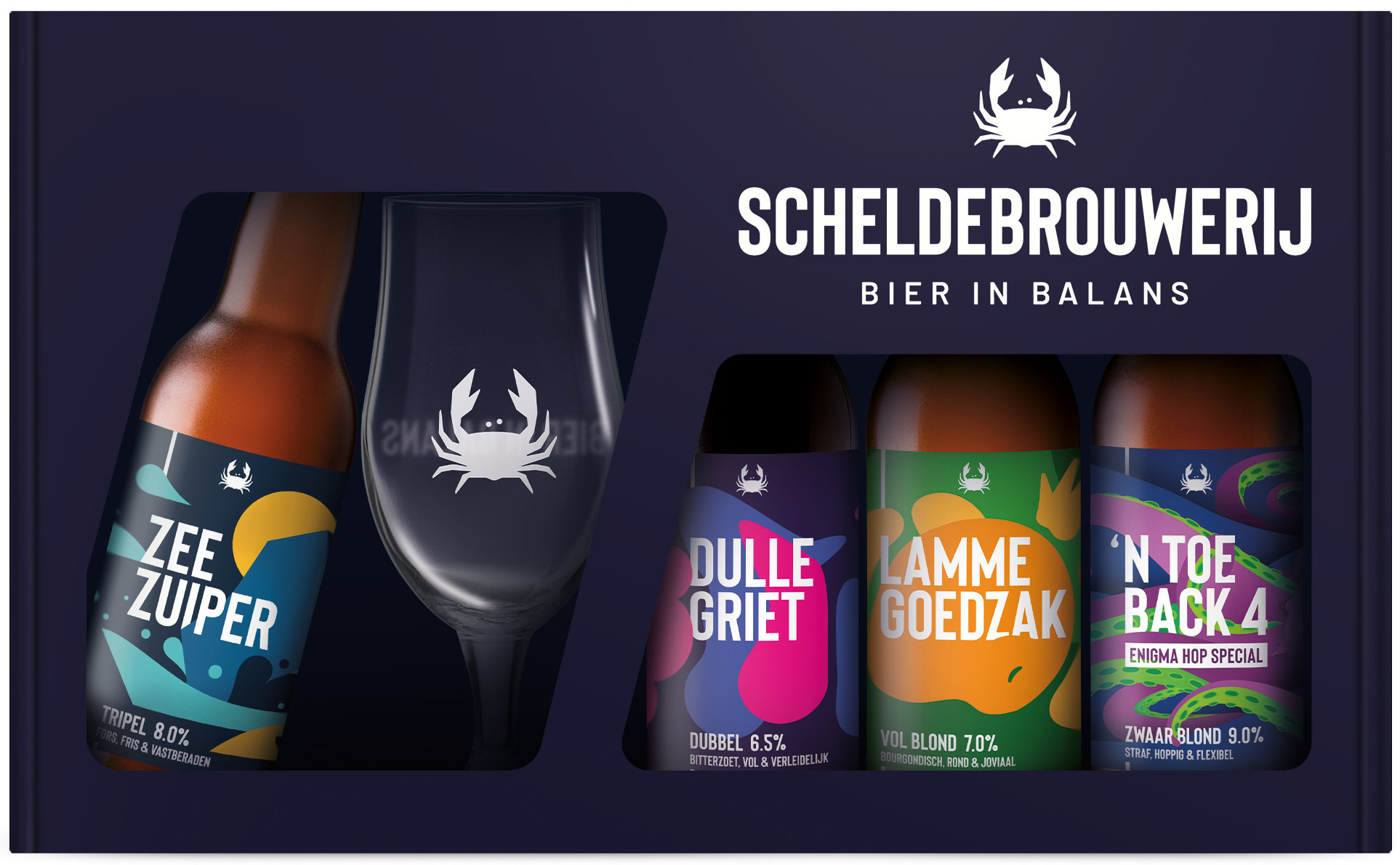 Schelde Brouwerij GV +glas Doos 5x4x33 cl 7,5%