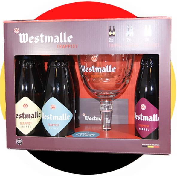 Westmalle GV +glas Doos 3x6x33 cl 7%