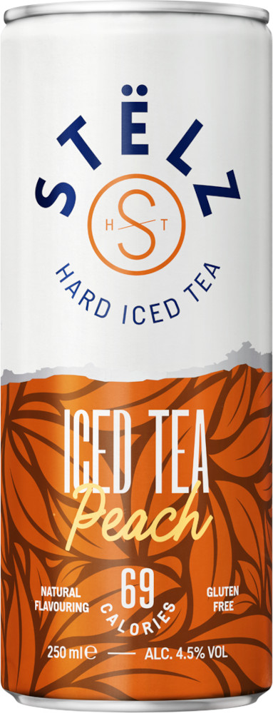 STELZ Hard Iced Tea Peach blik Doos 12x25 cl 4,5%