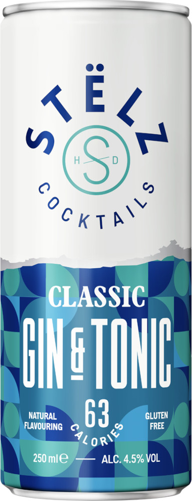 STELZ Gin & Tonic blik Doos 12x25 cl 4,5%