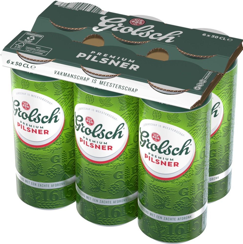 Grolsch Premium Pilsner blik Tray 4x6x50 cl 5%