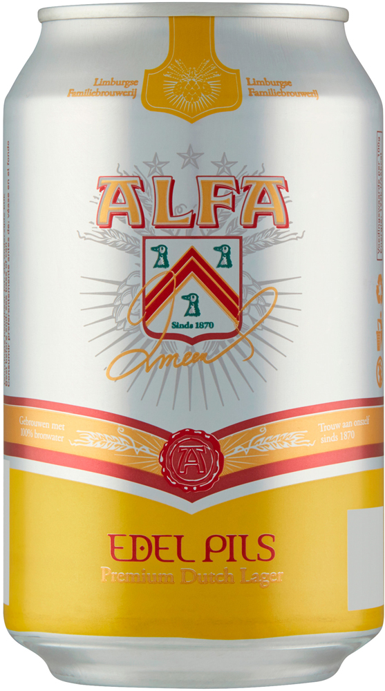 Alfa Pils blik Tray 4x6x33 cl 5%