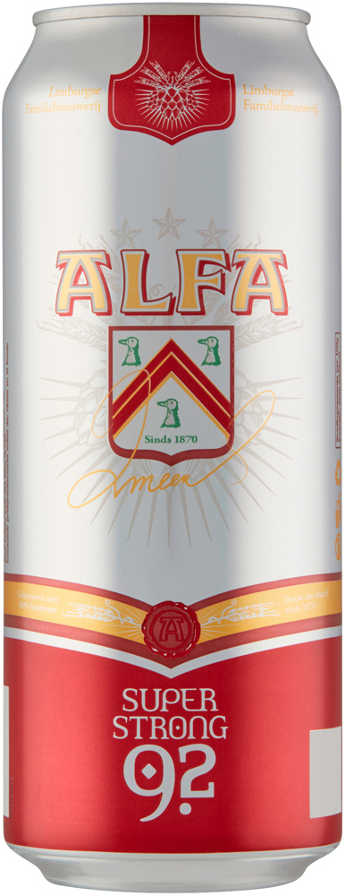 Alfa Super Strong blik Tray 12x50 cl 9%