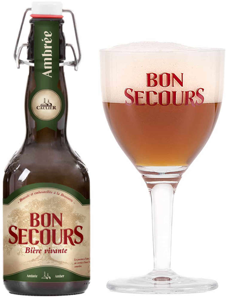 Brass. Caulier Bon Secours Amber Kist 12x33 cl 8%