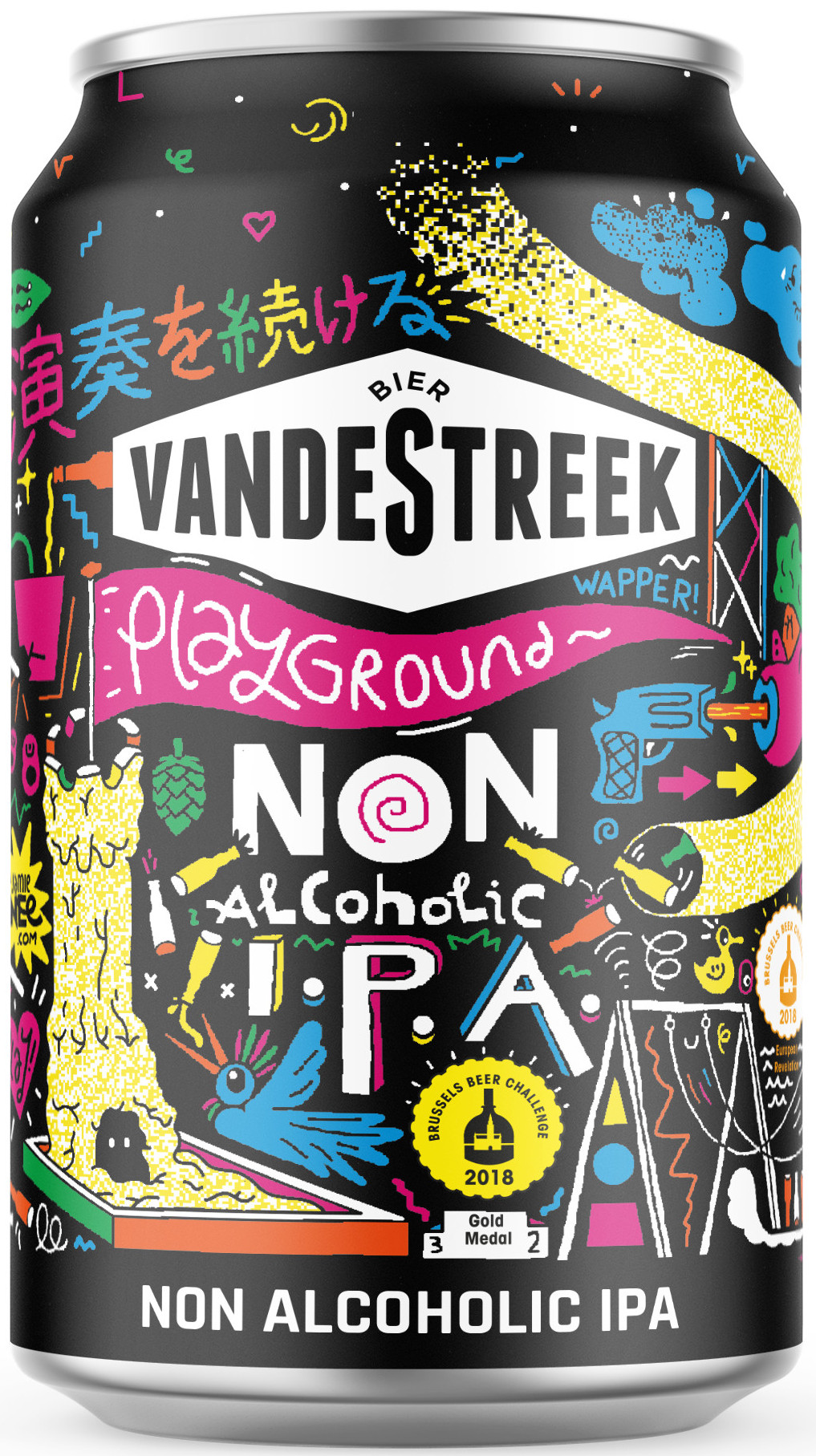 VandeStreek non alcoh. IPA blik Doos 24x33 cl 0,5%